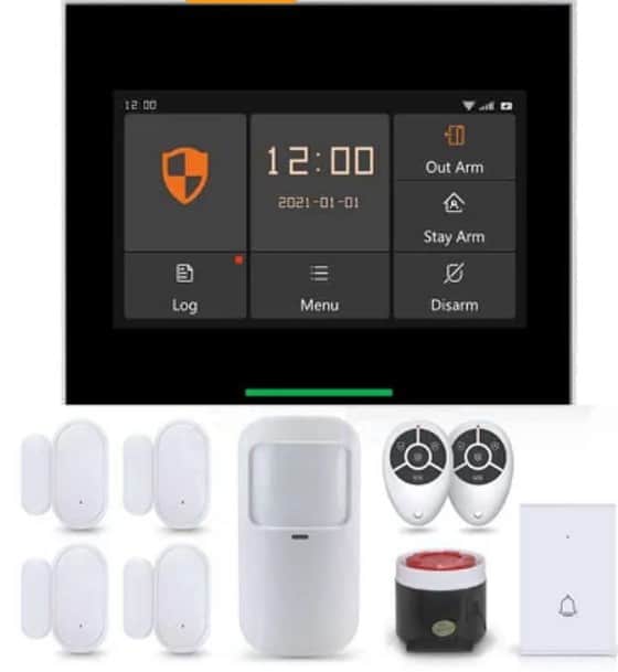 Smart WiFi Security Alarm Panel Kit, GSM Sim Card | WiFi Tuya Smart Life