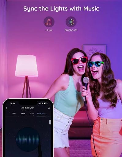 Smart WiFi Multi-colours Light Bulb With Bluetooth | Tuya Smart Wifi Led - Image 5