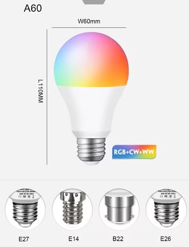 Smart WiFi Multi-colours Light Bulb With Bluetooth | Tuya Smart Wifi Led - Image 4