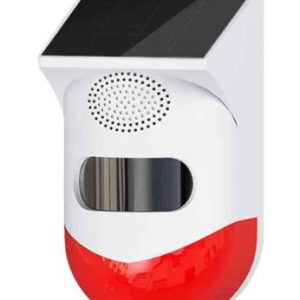 Smart Wireless PIR Motion Sensor | Outdoor Solar | Alarm+ Strobe | WiFi Tuya Smart Life