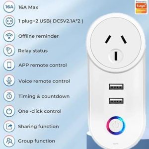 Smart Power Plug 16A | WiFi Tuya Smart Life