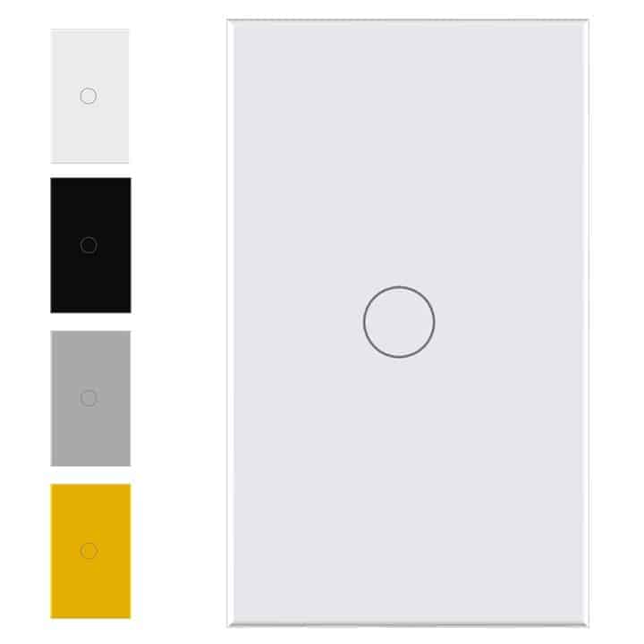 Smart Light Touch Switch, 1 Gang | Dual Mode Neutral + BT | WiFi Tuya Smart Life