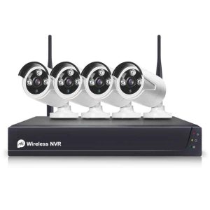 Smart 4Ch CCTV & NVR, IP 1080P 2.0MP Cameras | WiFi Tuya Smart Life