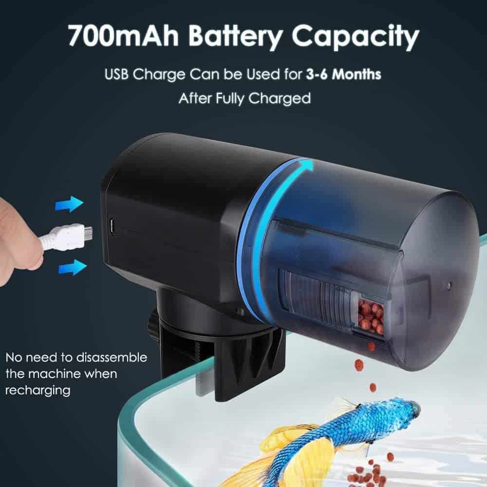 Smart Fish Feeder Pellet & Food Dispenser | WiFi Tuya Smart Life - Image 4