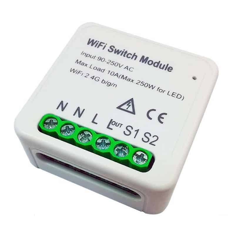 Smart Switch Module with Existing Switch Override (upgrade) 2CH | WiFi Tuya Smart Life