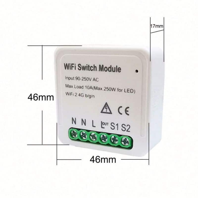 Smart Switch Module with Existing Switch Override (upgrade) 2CH | WiFi Tuya Smart Life - Image 4