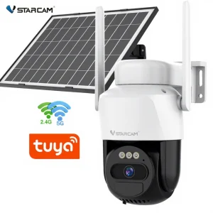 Private Model CB622-TZ-Y 3MP Dual-band WiFi Wireless Solar Security Tuya Home Battery-included Security PTZ Camera CCTV Camera