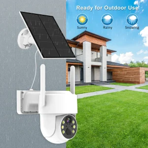 Everstar 4MP Smart Tuya Camera Solar Wifi with PIR Sensor IP65 Outdoor Application Two-Way Audio and Voice Monitoring