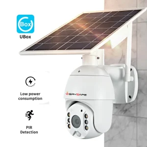 WERYSAFE Ubox S10 Outdoor Wireless WIFI CCTV Solar Camera Battery Sim Card 4G Security Tuya Smart App PTZ Dome Camera